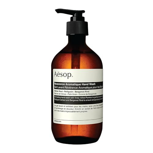 Aesop Reverence Aromatique Hand Wash Woody Earthy Smoky Gentle Exfoliating Cleanser For Renewed Skin 500mL 169 oz