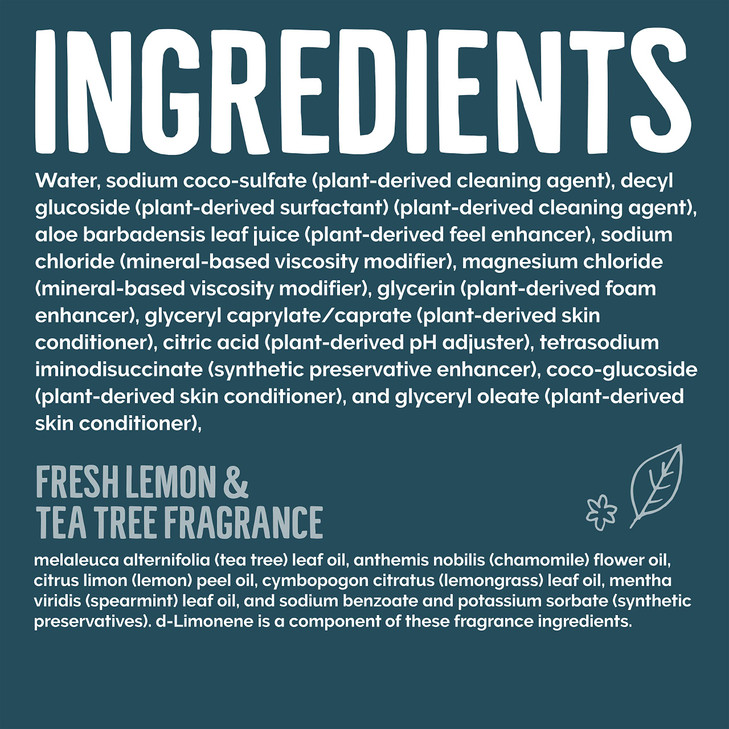Seventh Generation Purely Clean Hand Wash Soap Fresh Lemon and Tea Tree 12 Fl Oz Pack of 8