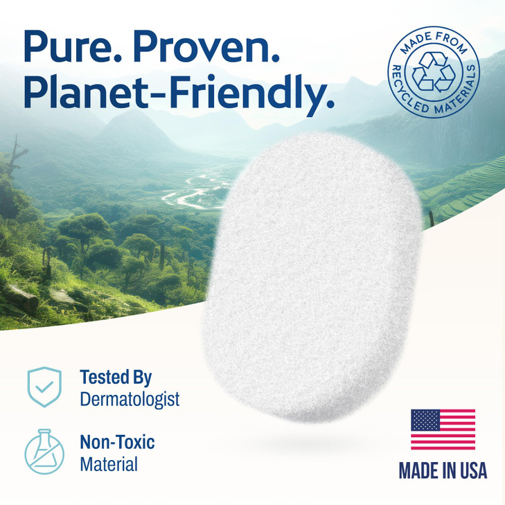 HartFelt Bath Sponges for Shower Oval Body Wash Scrubber for Exfoliating Skin Clean and Refresh Body Back Arms ChemicalF