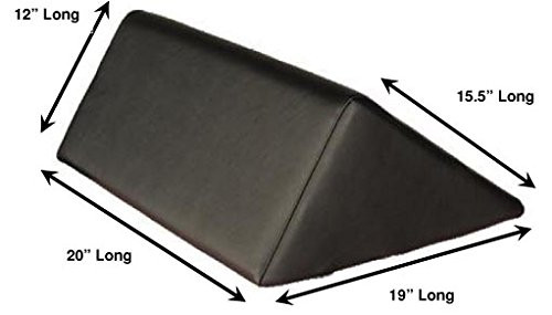 Therapists Choice Triangle Massage Bolster Extra Large 19 x 12 x 20 x 155 Burgundy