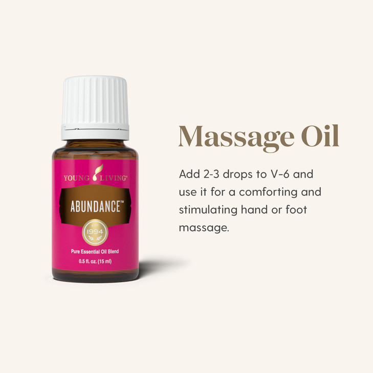 Young Living Abundance Essential Oil Blend 15 ml Warm Uplifting Aromatherapy for Diffusing Topical Use Spicy Invigoratin