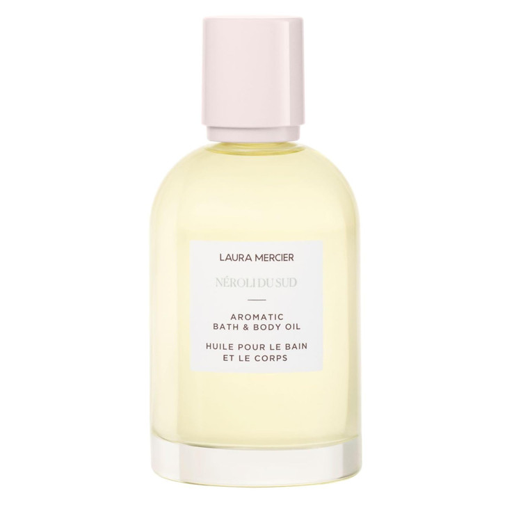 Laura Mercier Aromatic Bath Body Oil 48HR Hydration Smooths Softens and Brightens Skin Luxurious Nroli du Sud