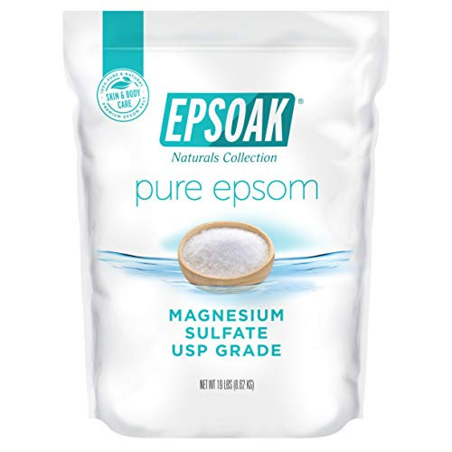 Epsoak Epsom Salt 19 lb Magnesium Sulfate USP Resealable Epsom Salt Bulk Bags Unscented Made in The USA CrueltyFree Cert