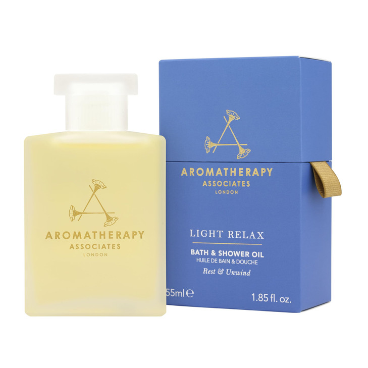 Aromatherapy Associates Light Relax Bath and Shower Oil Natural Body Oil to Refresh Mind Body and Spirit Hydrating Body
