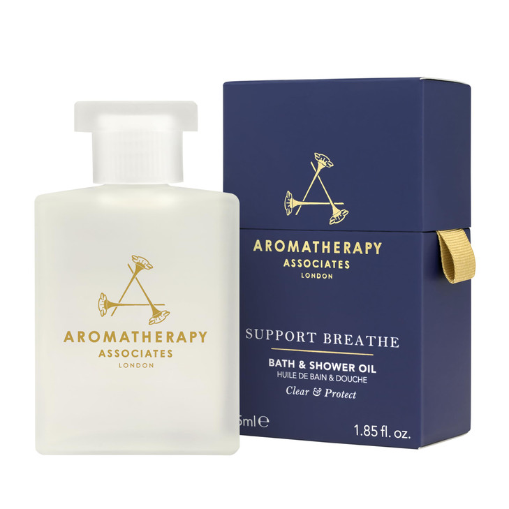 Aromatherapy Associates Support Breathe Bath and Shower Oil Natural Body Oil to Clear Mind Body and Spirit Hydrating Bod