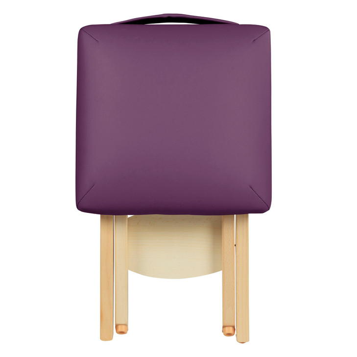 Master Massage Wooden HandyFolding Massage Stool Purple