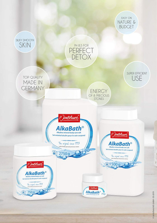 Dr Jentschura ALKABATH Soothing Alkaline Bath Salts 2750 Grams Enjoy as a Foot Bath or Relax in a Full Bath