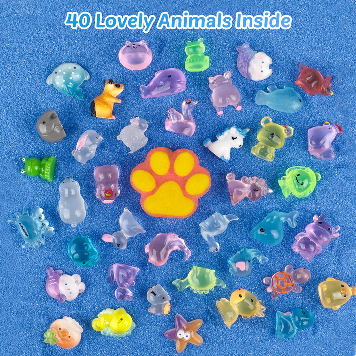 Bath Bombs for Kids with Surprise Inside 40 Large Number Pack Paw Shape Bath Bombs Gift Set Natural Organic Kids Bubble