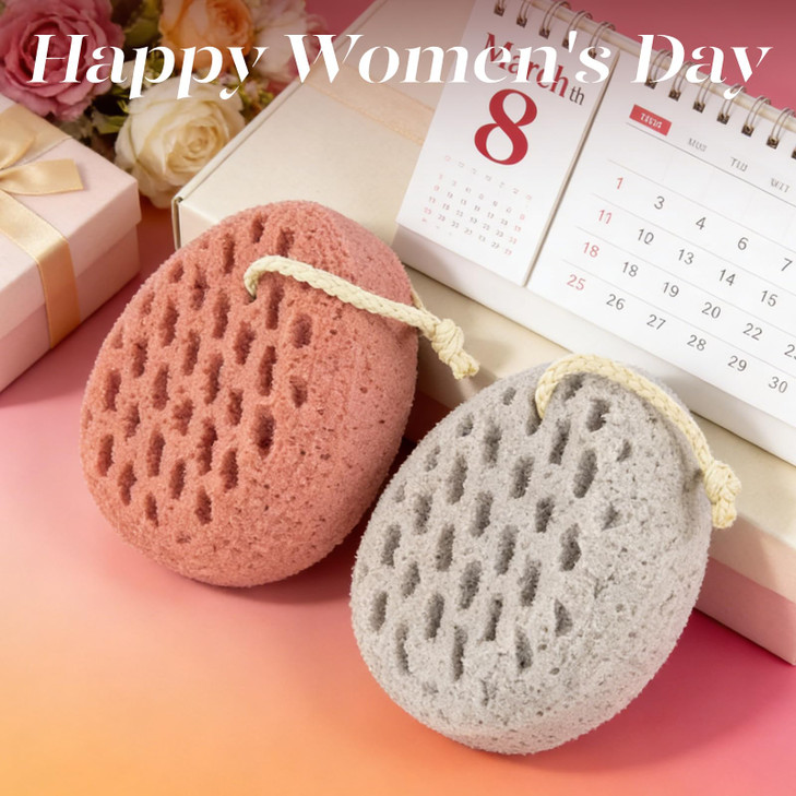BAIMEI IcyMe Bath Sponge Sponge Loofah Body Scrubber Shower Pouf Cleaning Loofahs Sponge Shower Use Sponge Pink Grey