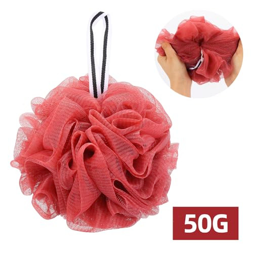 4 Pack Bath Sponge Bath Shower Loofahs Mesh Pouf Sponge Body Scrubber Exfoliator Scrubber 50gPiece
