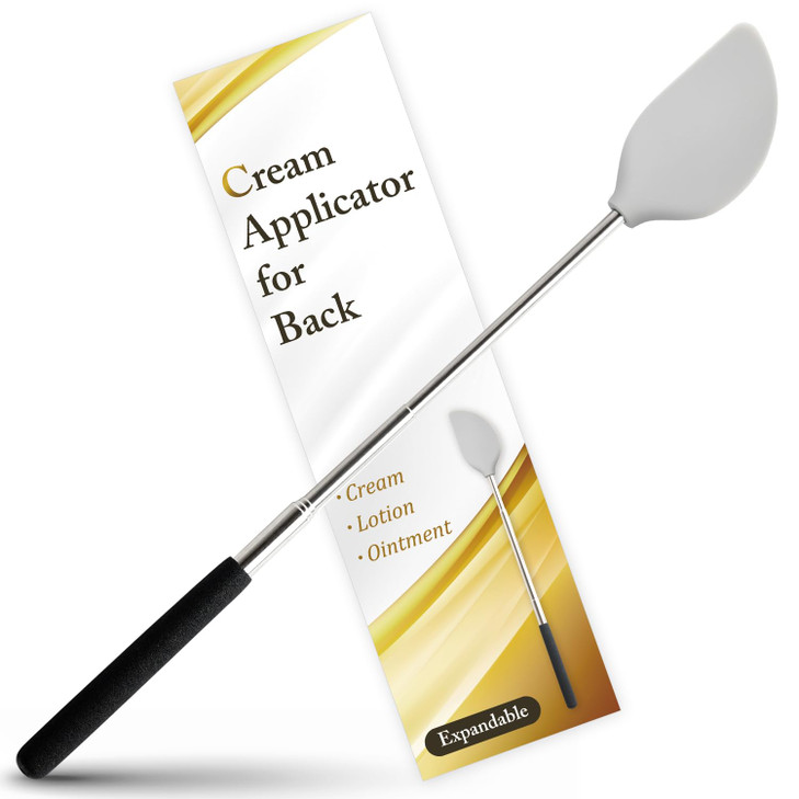 FieldSora Cream Applicator for Back Telescopic Easy to Clean Applies Creams Sunscreens and Ointments Accurate Applicatio