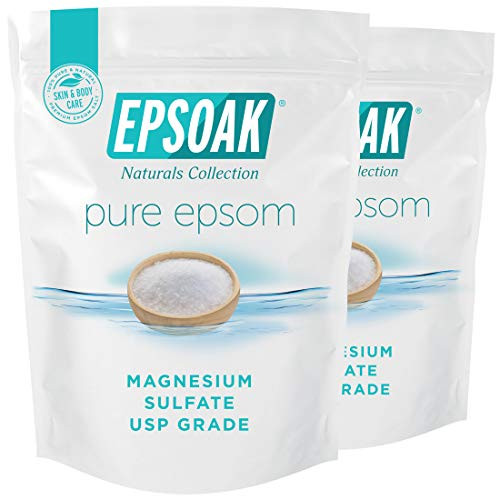 Epsoak Epsom Salt 4 lbs USP Magnesium Sulfate Qty 2 x 2 lb Bags