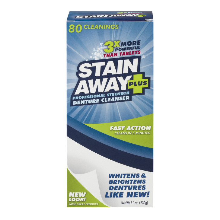STAIN-AWAY PLUS DENTURE CLEANSER 8.4 OZ online at globaldelivered