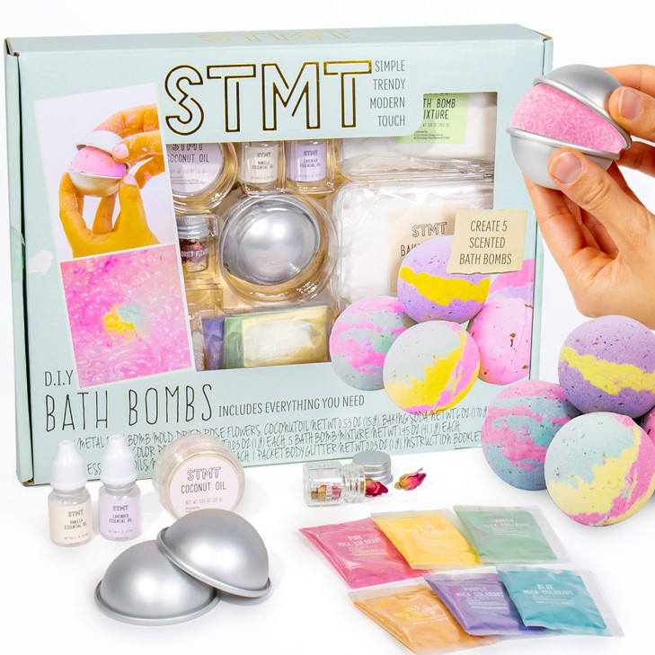 STMT DIY Bath Bomb Kit STMT Kits for Girls Bath Bomb Mold Spa Kit for Kids Bath Crumbles Ages 6 1 Count Pack of 1 Green