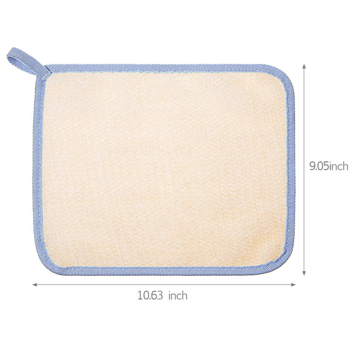 Tatuo 5 Pcs Exfoliating Face and Body Wash Cloths Towel Weave Bath Exfoliating Scrub Massage Bath Cloth for Women and Me
