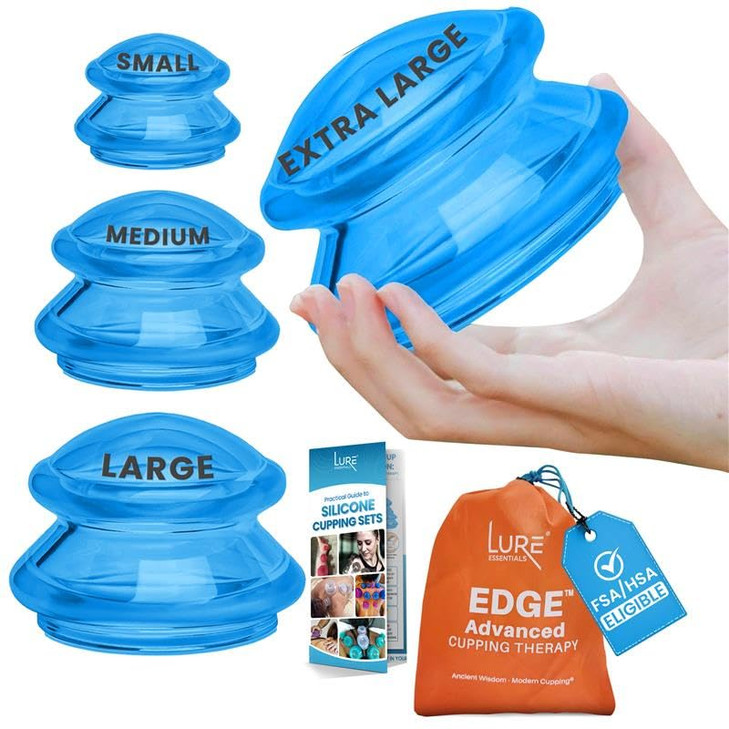 Silicone Cupping Therapy Set Professional Massage Cupping Cups for Cupping Therapy 4 Cup Kit for Massage Myofascial Rele