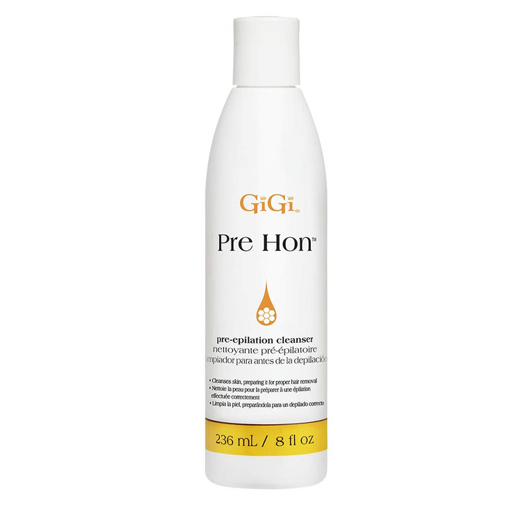 GiGi Pre Hon Pre-Epilation Pre Wax Cleanser - Skin Prep for Waxing, Removes Oil & Impurities, Ideal for Face & Body, 8 fl oz online at globaldelivered