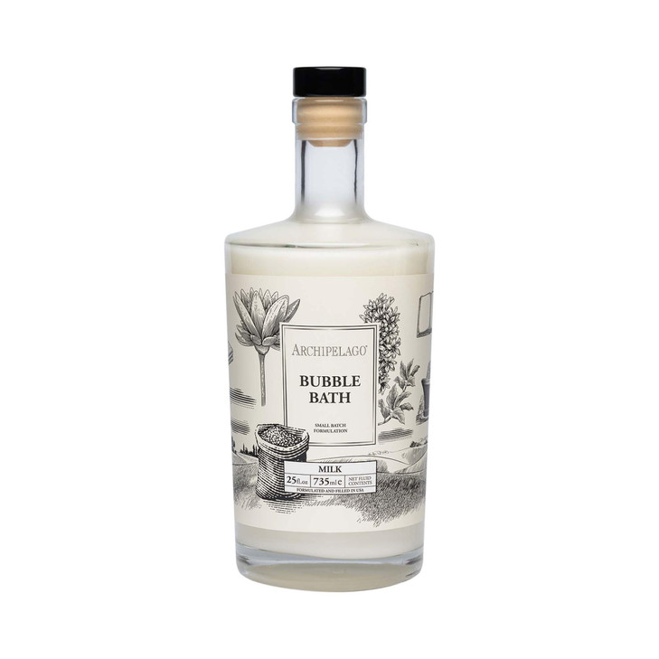 Archipelago Botanicals Luxury Milk Bubble Bath Daily Body Wash Moisturizing and Hydrating Gentle Bubble Bath Helps Refre