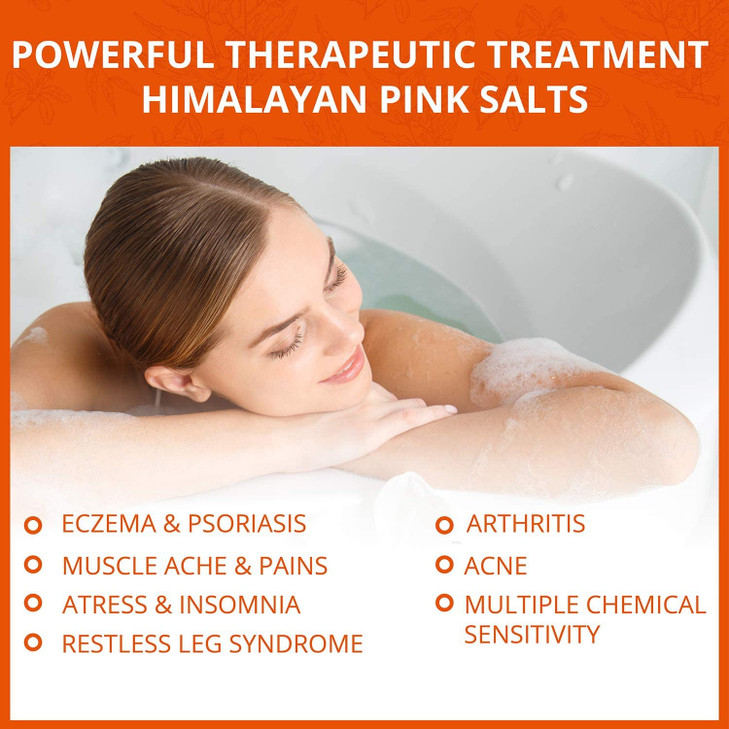 Natural Solution Bath Soak Therapy with Himalayan Pink Salt and Marula Oil Cork Jar Body Relaxing Balancing Purifying Ba