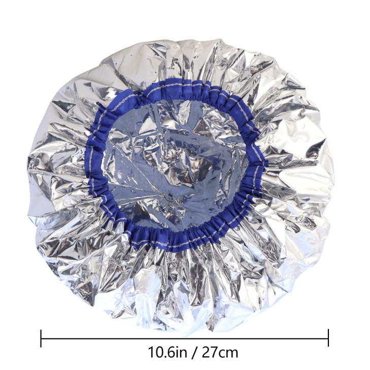 TCOTBE 2 pieces conditioning caps made of aluminum foil thickened shower caps for hot oil treatment reusable hair proces