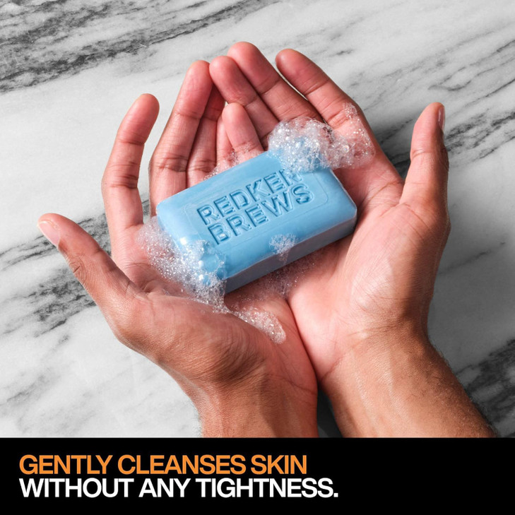 Redken Brews Mens Cleanse Bar MultiPurpose Bar Soap For Face and Body For All Mens Skin Types Moisturizing Deodorizing W