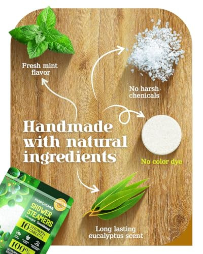 POPCHOSE Shower Steamers Aromatherapy 16 Pack Valentines Day Gifts for Women Men Eucalyptus for Shower with Natural Esse