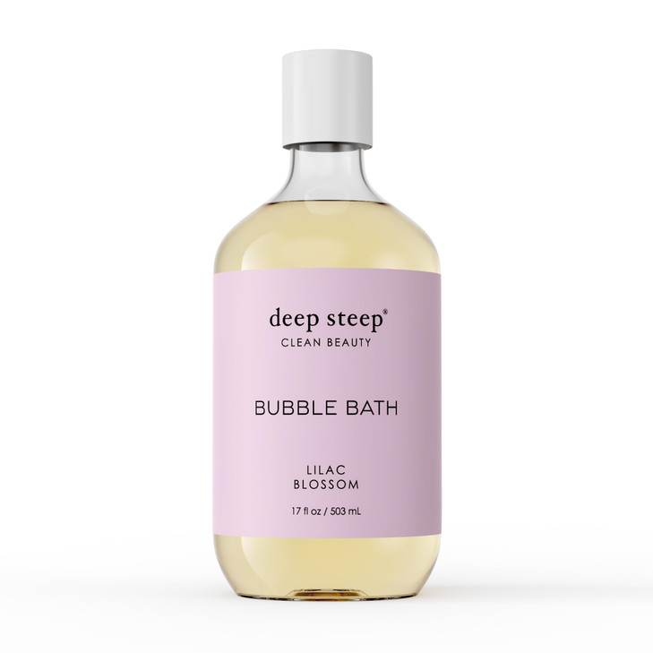Deep Steep Bubble Bath Lilac Blossom 17 oz Hypoallergenic Clinically Tested Soothing Soak with Shea Butter Argan Oil Sul