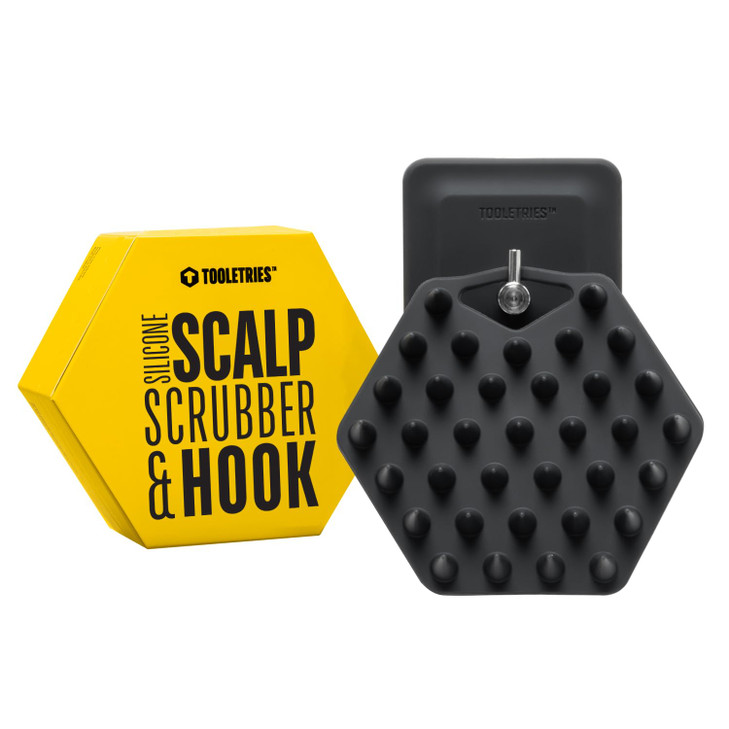 TOOLETRIES Scalp Scrubber Hook Silicone Exfoliating Hair Scrubber for Men Bath Shower Accessories Features SiliconeGrip