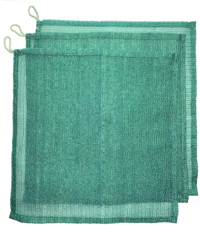 MrCuishop 3 pcsSet 1212 Super Rough Home Spa Exfoliating Nylon Bath ClothTowel Magic Shower Washcloth for Body Shower Sc