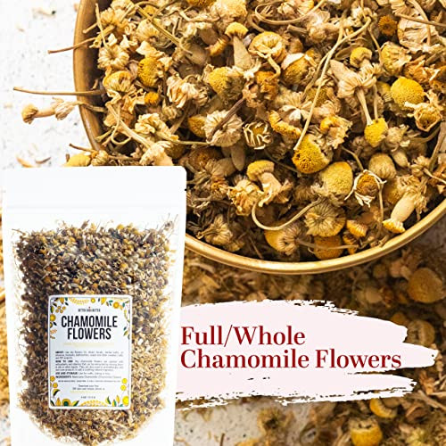Dried Chamomile Flowers Bulk Edible Dry Flowers for Relaxing Chamomile Tea Dried Flowers for Soap Making Chamomile Herbs