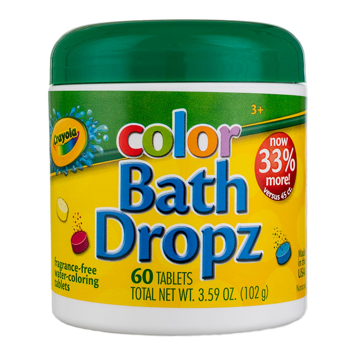 Crayola Color Bath Dropz 359 Ounce 60 Tablets Pack of 4