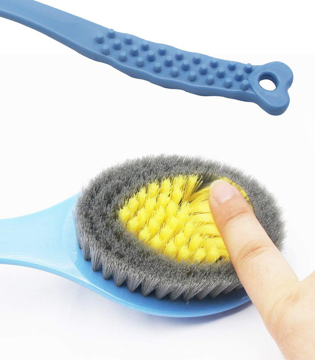 QiChengLYS Bath Body BrushBath Brush Shower Brush with Long HandleMassage Brush Shower Back Scrubber14inch Green