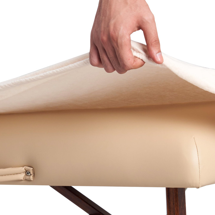 Master Massage Tables Deluxe Flannel Sheet Cover Set 3pcs Set for Massage Table Pure White