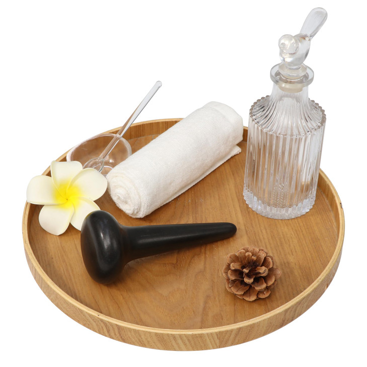Master Massage TitanGrip Therapeutic Basalt Nail Shape Hot Massage Stone with Trigger Point and Acupressure Tool for Dee