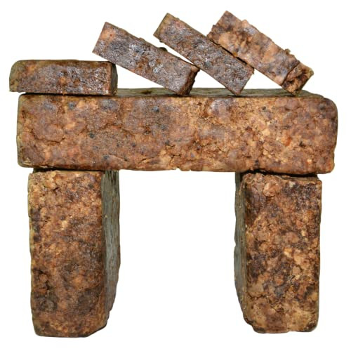 Raw African Black Soap 1 lb Bar From Ghana 100 Pure Natural Acne Treatment Aids Eczema Psoriasis Therapy Dry Skin Scar R
