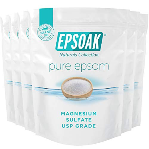 Epsoak Epsom Salt 12 lbs USP Magnesium Sulfate Qty 6 x 2 lb Bags