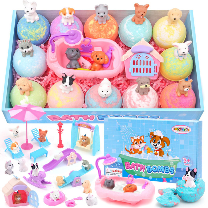 Bath Bombs for Kids with Surprise Inside for Girls Boys Toddlers Organic Kids Bath Bombs with Toys Inside Ideal Birthday