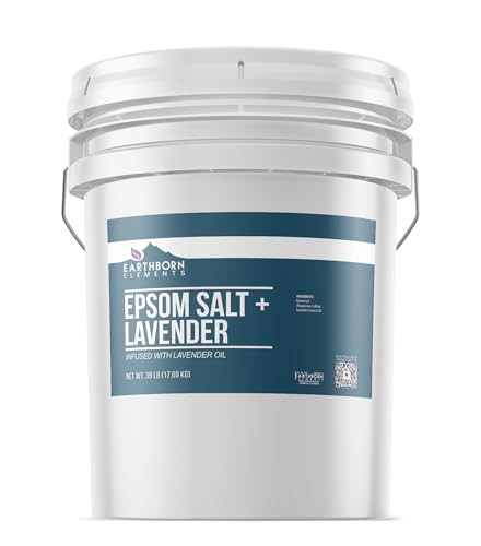 Earthborn Elements Lavender Epsom Salt Infused with Essential Oil Always Pure 1 Gallon