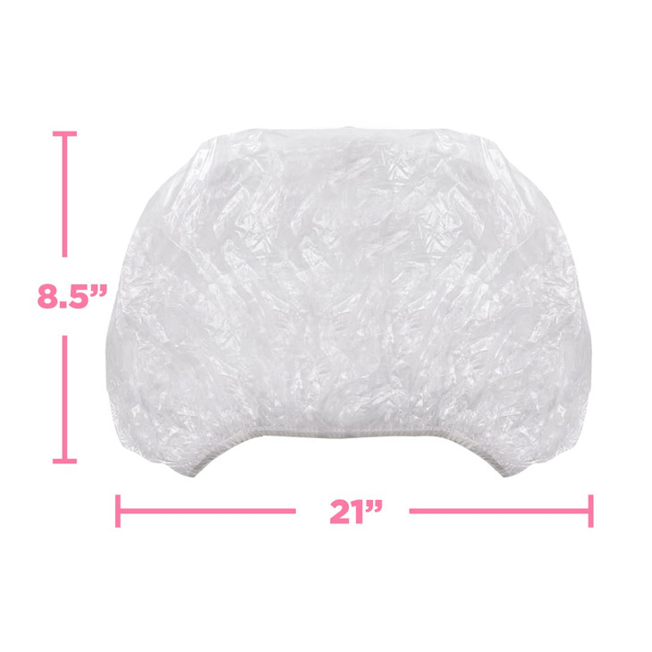 ADAMA Disposable Shower Conditioning Processing Caps Ideal For Perms and Conditioning Treatments Clear Caps With Elastic