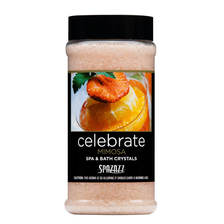 Spazazz SPZ509 Set The Mood Crystals Container 17Ounce Mimosa Celebrate