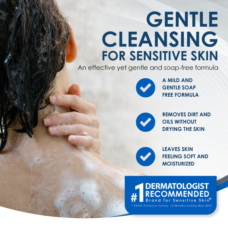 Vanicream Gentle Body Wash 12 fl oz Formulated Without Common Irritants for Those with Sensitive Skin