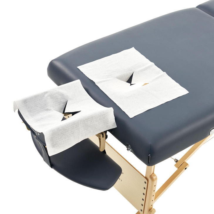 Master Massage Disposable Breathing Space Cover for Massage Table 100 Pack White