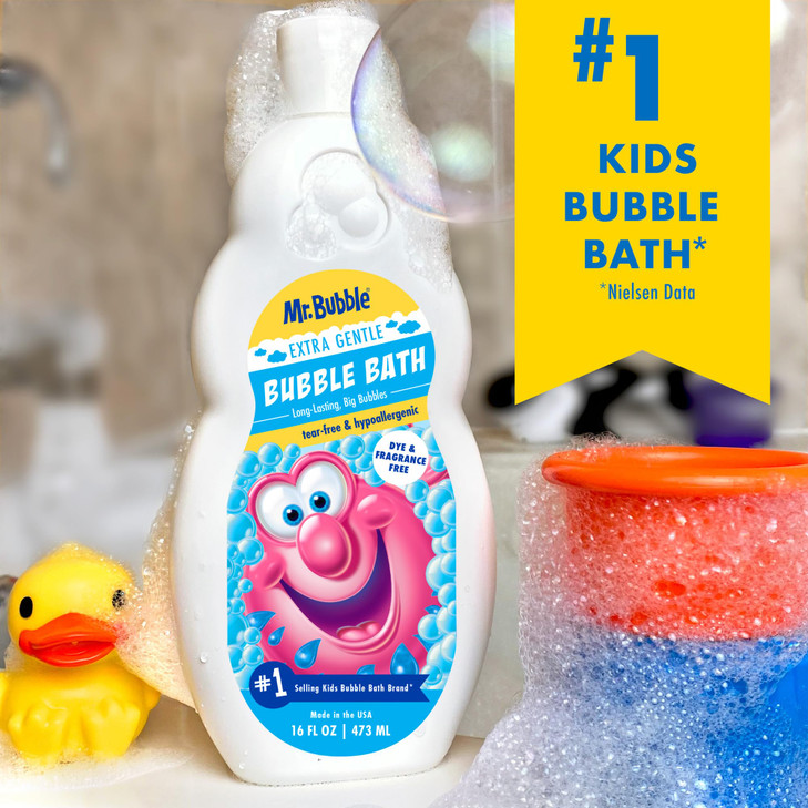 Mr Bubble Extra Gentle Bubble Bath Hypoallergenic Tear Free Bubble Bath Solution Perfect for Sensitive Skin Pack of 2 Bo