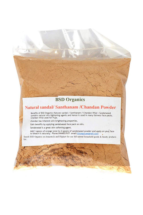 BSD Organics Natural sandalSanthanamChandan Powder for Puja Skin care more 50 Gram 17 Ounce