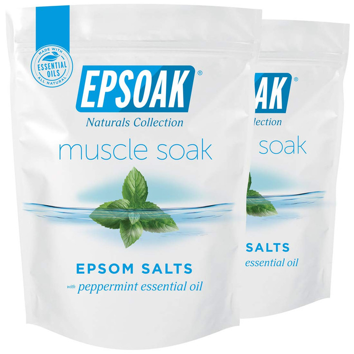 Epsoak Muscle Soak 4 lbs Speed Muscle Recovery Soothe Aching Muscles and Reduce Inflammation with Epsom Salt Premium Euc
