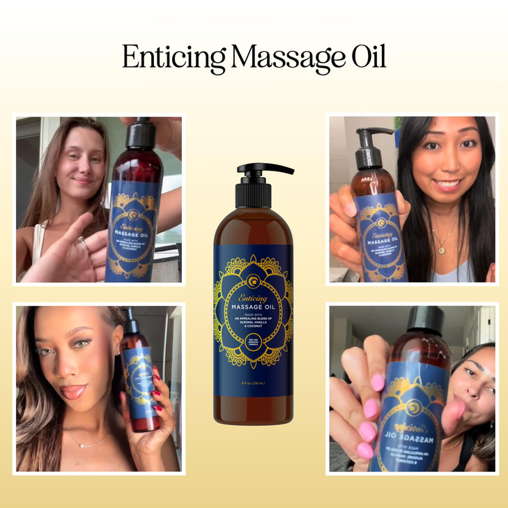 Luxurious Vanilla Massage Oil for Couples Easy Glide Non Greasy Sweet Vanilla Sensual Massage Oils for Date Night with S