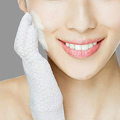 Evridwear Exfoliating Dual Texture Bath Gloves for Shower Spa Massage and Body Scrubs Dead Skin Cell Remover Gloves with