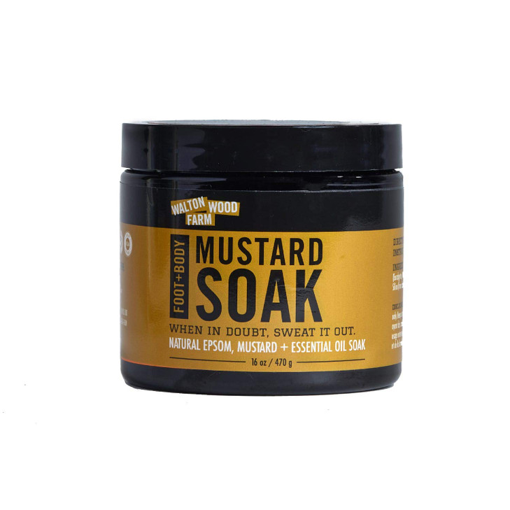 Walton Wood Farm Athletes Mustard Soak Foot Body VeganFriendly and ParabenFree