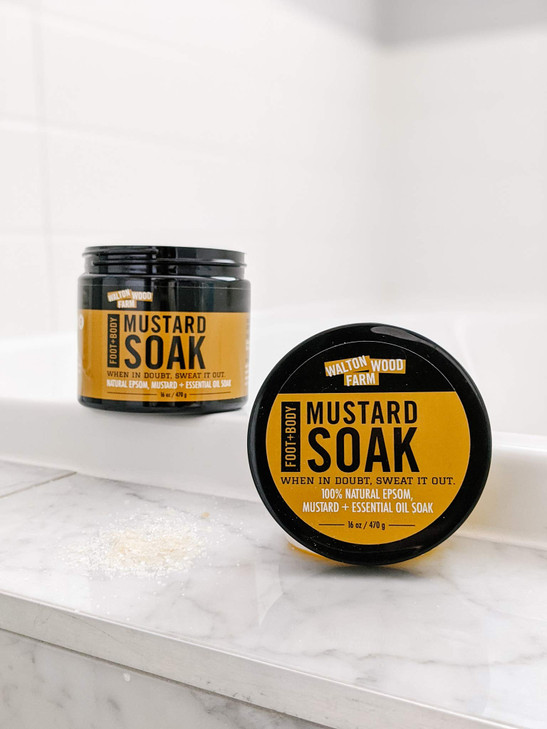 Walton Wood Farm Athletes Mustard Soak Foot Body VeganFriendly and ParabenFree