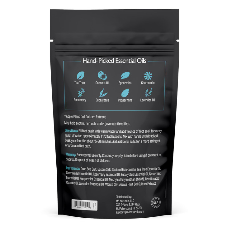 Tea Tree Oil Foot Soak and Epsom Salts for soaking Foot Spa and Remedy for Athletes Foot Stinky Feet and Foot Soak for D